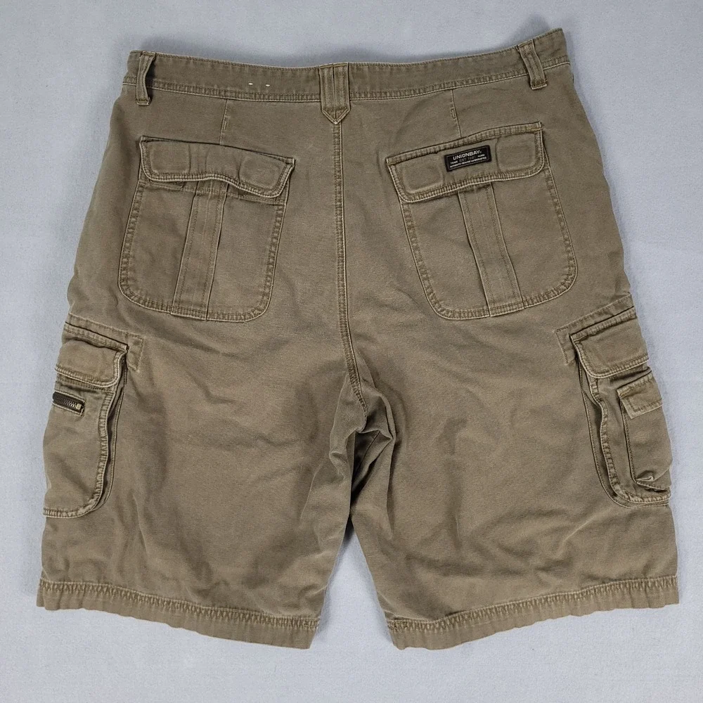 Unionbay Cargo Shorts Mens 40 Brown Tactical Relaxed Cotton YB41590
